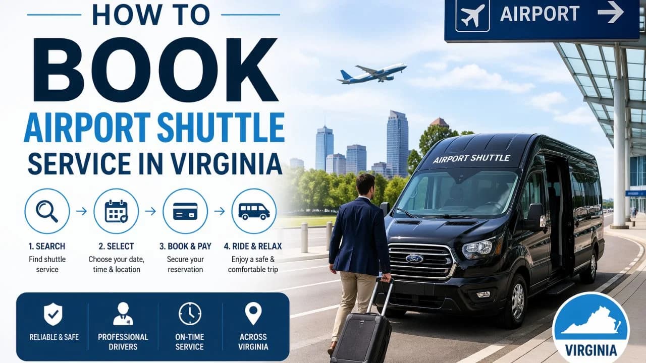 How to Book Airport Shuttle Service In Virginia