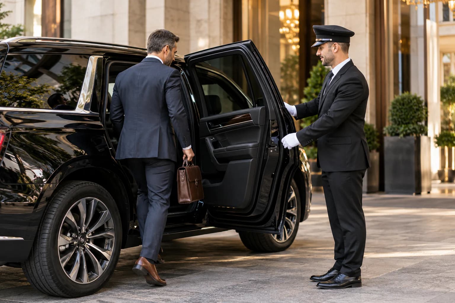 Business SUV used for service across coverage areas