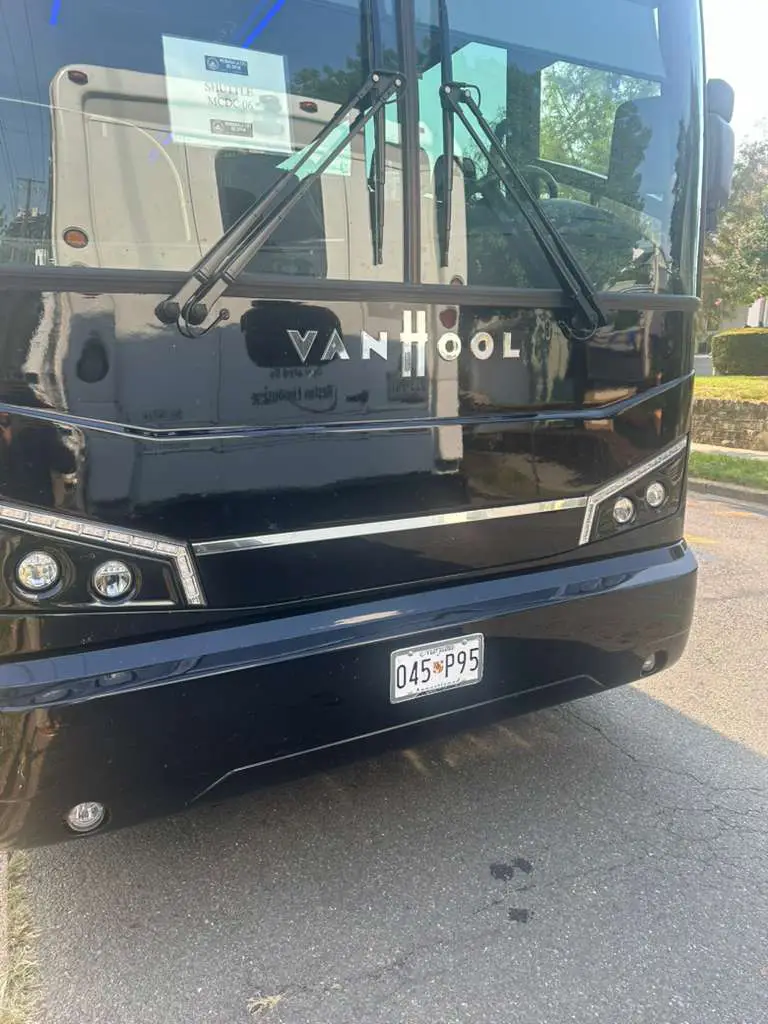 AZA Van Hool motorcoach used for regional travel across Maryland