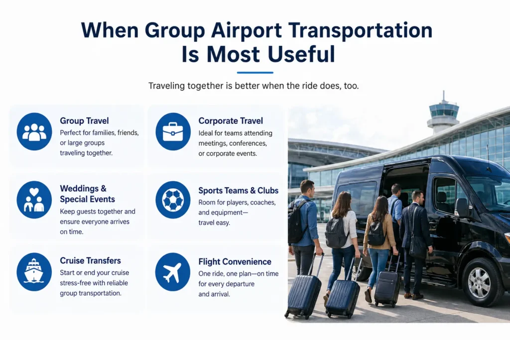 When Group Airport Transportation Is Most Useful